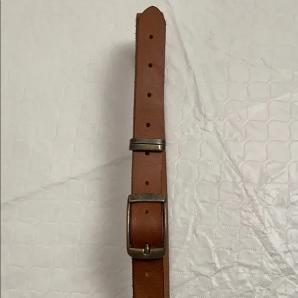 Lucky Brand brown leather adjustable belt xs/s - Picture 2 of 6